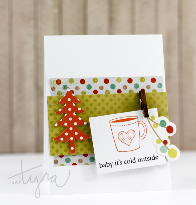 Cold Outside Card Coffee Lovers Blog Hop JustTyra